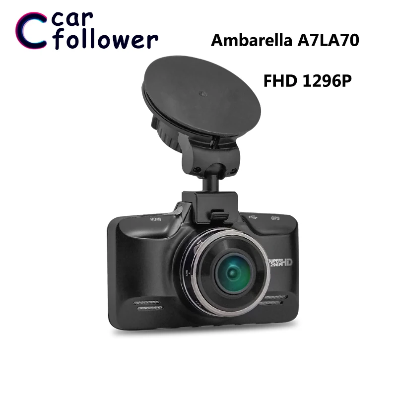 FHD 1296P 2.7 Inch GPS Navigation ADAS Ambarella A7LA70 Car DVR Dash Camera Cam HDR G-sensor Night Vision Record | Автомобили и