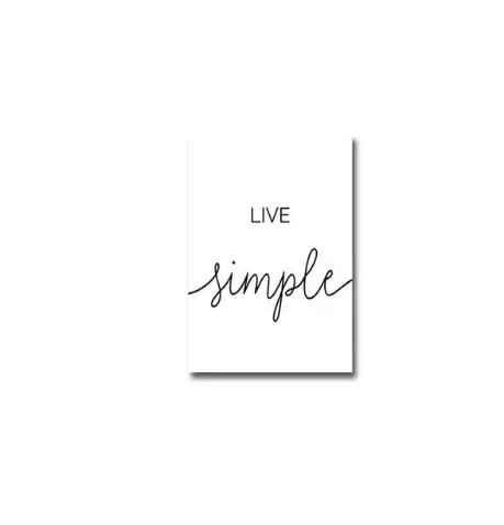 Мечта большой жизни простая жизнь Цитата черно-белая стена искусство принты