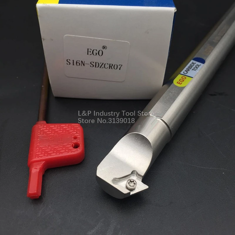 EGO Anti-vibration 93° S10K-SDZCR07 L125 S12M-SDZCR07 L150 S16N-SDZCR07 L160 Cutter Holder Without Insert DC**0702** Lathe Tools
