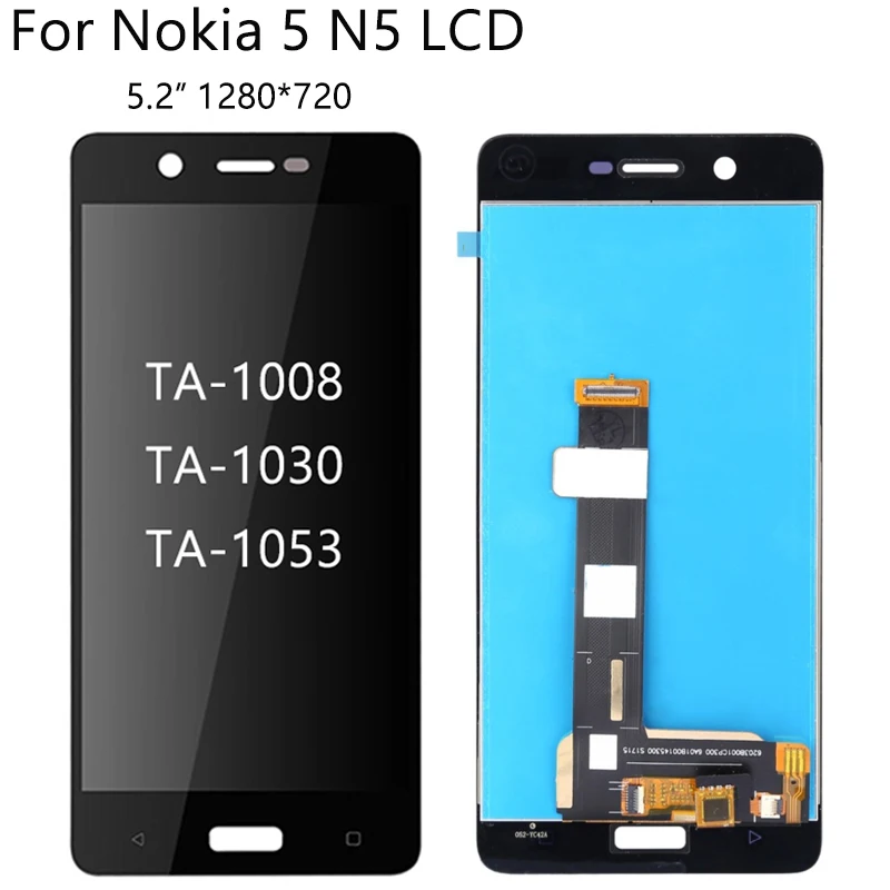 100% протестированный ЖК-экран для Nokia 5 N5 TA-1008 TA-1030 TA-1053 ЖК-дисплей сенсорный экран