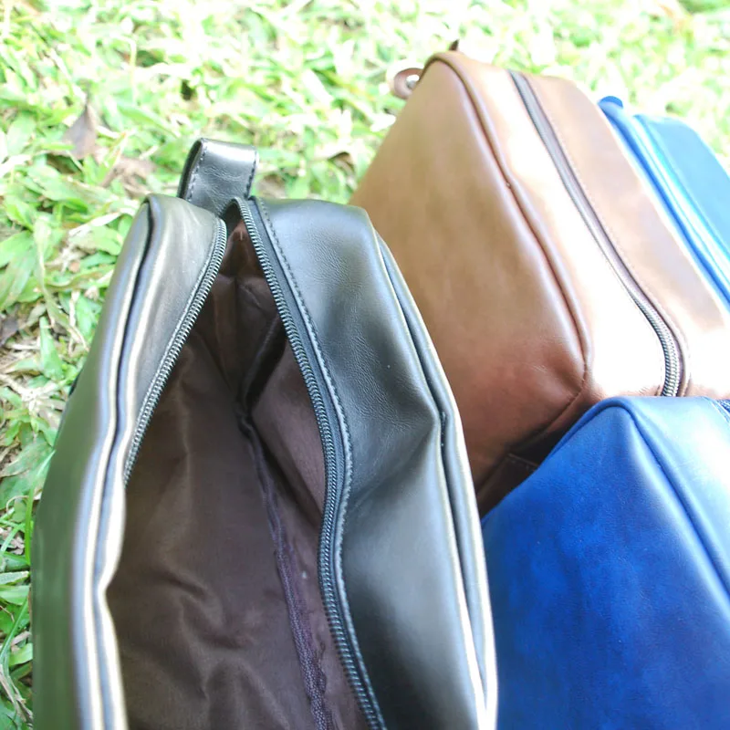 

Faux Leather PU Cosmetic Bag Men's Shaving Bag Men's leather Travel Case Dopp Kit Gift for Him DOM106137