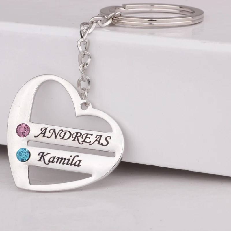 Белое позолота ДЛЯ ХРУСТАЛЬНЫХ ювелирных изделий индивидуальный брелок сердце