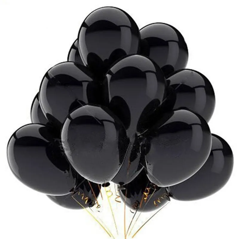 20pcs black 20 шт./компл. золото серебристый, черный воздушных шаров из латекса, 12 см со стразами для дня рождения шары для свадебной вечеринки Baby Shower Юбилей принадлежности для декора - Цвет: 20pcs black