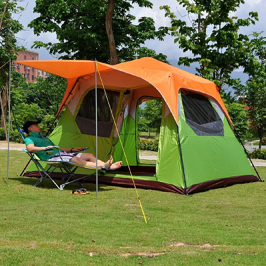 Автоматическая палатка Alltel для кемпинга 5 8 человек четыре сезона|tent family|door