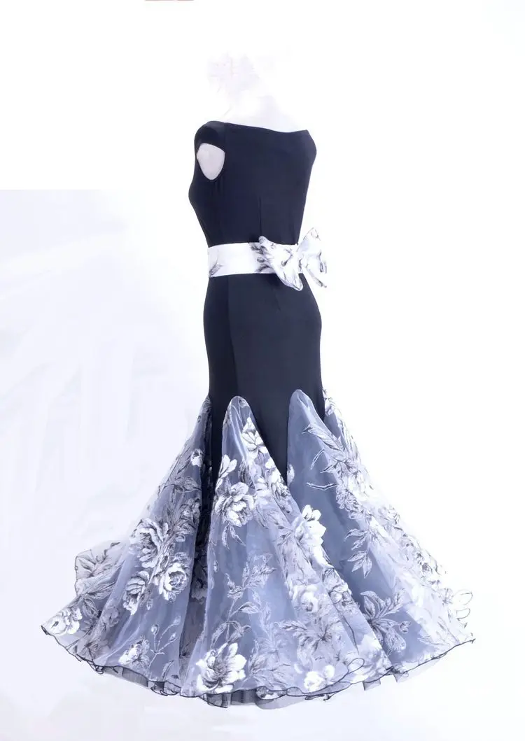 Мир моды классические черные Романтический Бальные Вальс Танго современные один