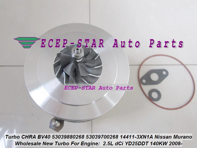 Турбо картридж CHRA Core BV40 268 53039880268 53039700268 14411-3XN1A 144113XN1A для Nissan Murano 2.5L dCi YD25DDT 140KW 2008- |
