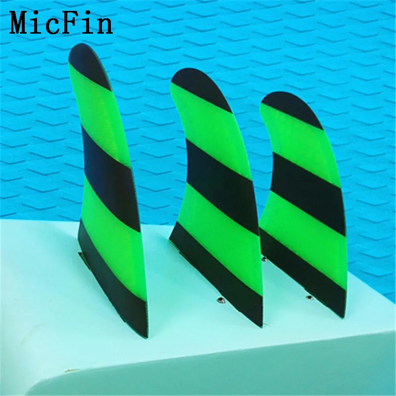 M-G5 Micfin quillas surf вафельная fcs плавники стекловолокна досок для серфинга плавники три ребра размер M-G5