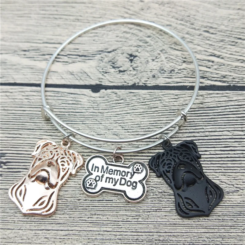 

Trendy New American Bull dog Bangles Cute American Bulldog Dog Bangles Bracelets Fashion Pet Jewellery