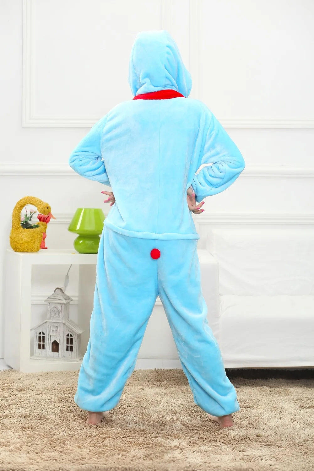 Пижама-комбинезон фланелевая в виде кошки унисекс | Женская одежда