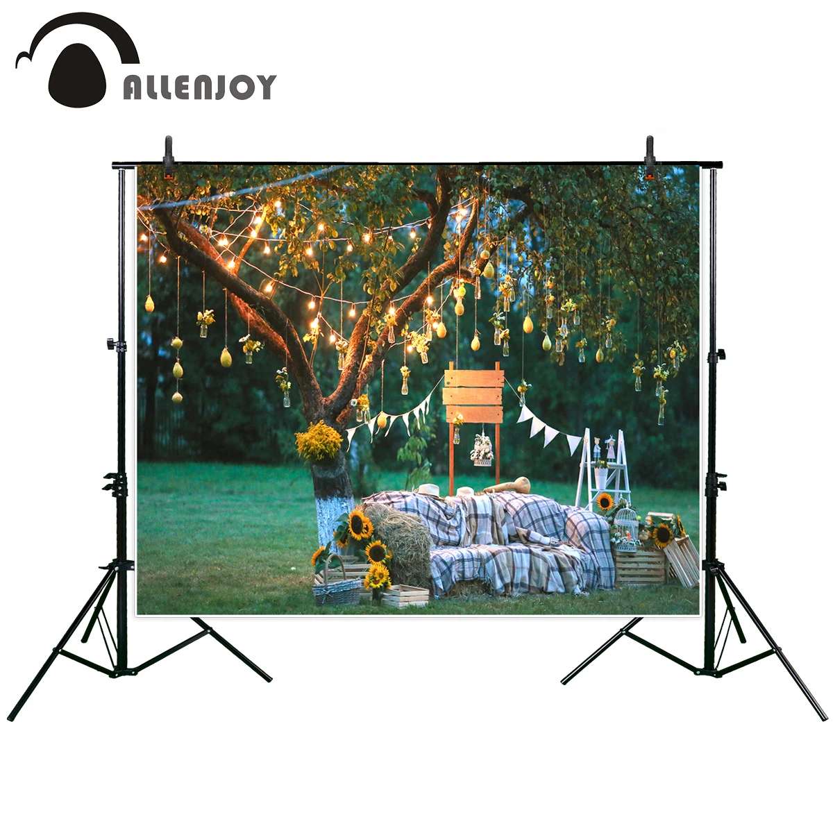 Allenjoy-фон для фотостудии с изображением дерева природы сена стека художественный
