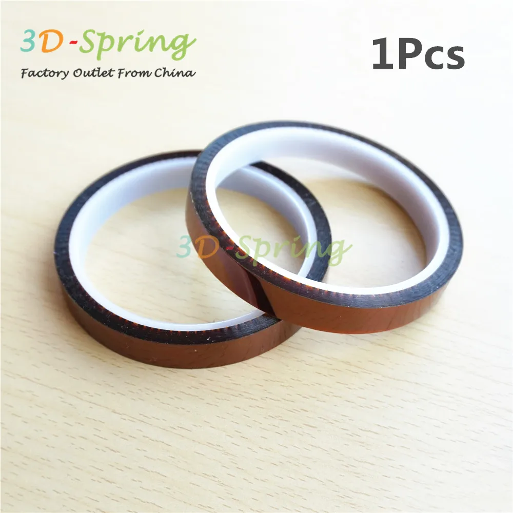 3D Printer Polyimide Adhesive Tape Goldfinger 12mm X 33 Meter Thickness 0.05mm Hot Glue PCB SMT | Компьютеры и офис