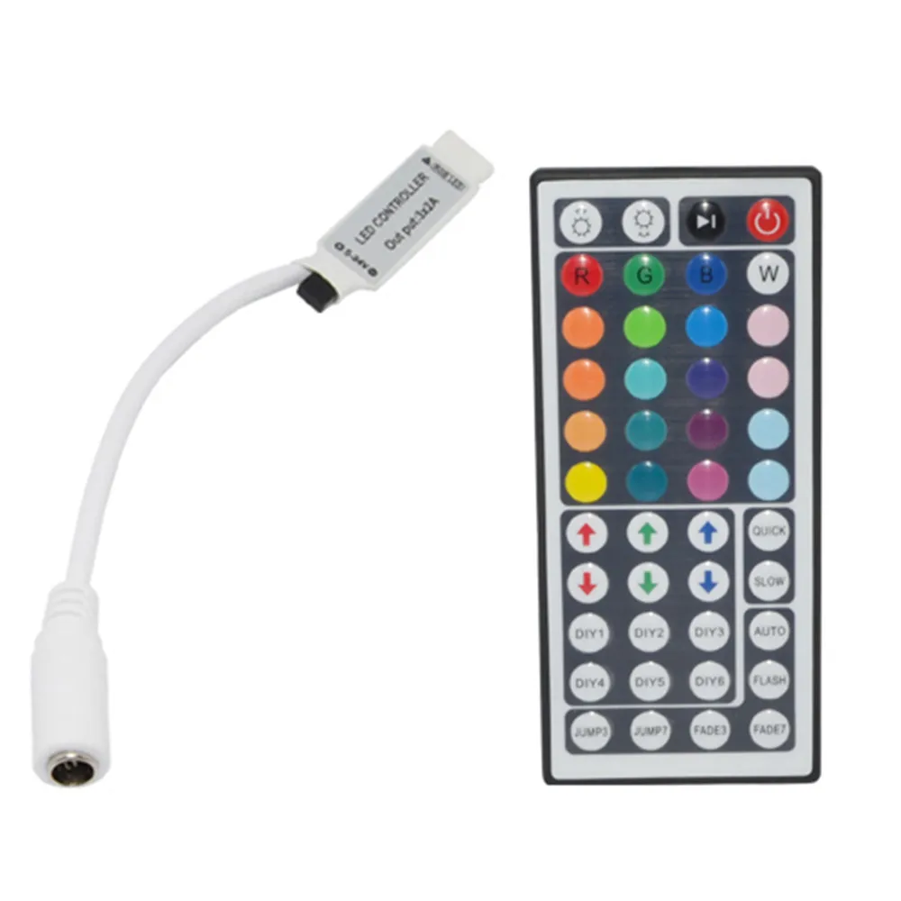 SMD 5050 RGB Светодиодная лента лампа DC 12V 2A 3A адаптер источник питания 24 44 пульт