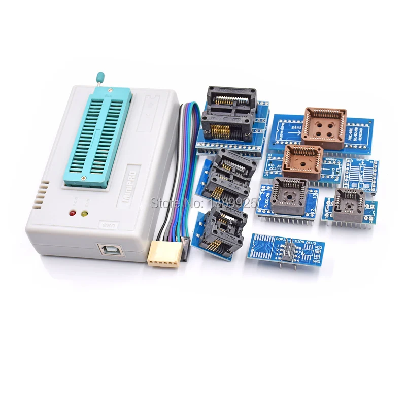 100% оригинал 2018 Новый мини pro TL866II плюс usb программатор + 9 элементов IC Адаптеры|mini