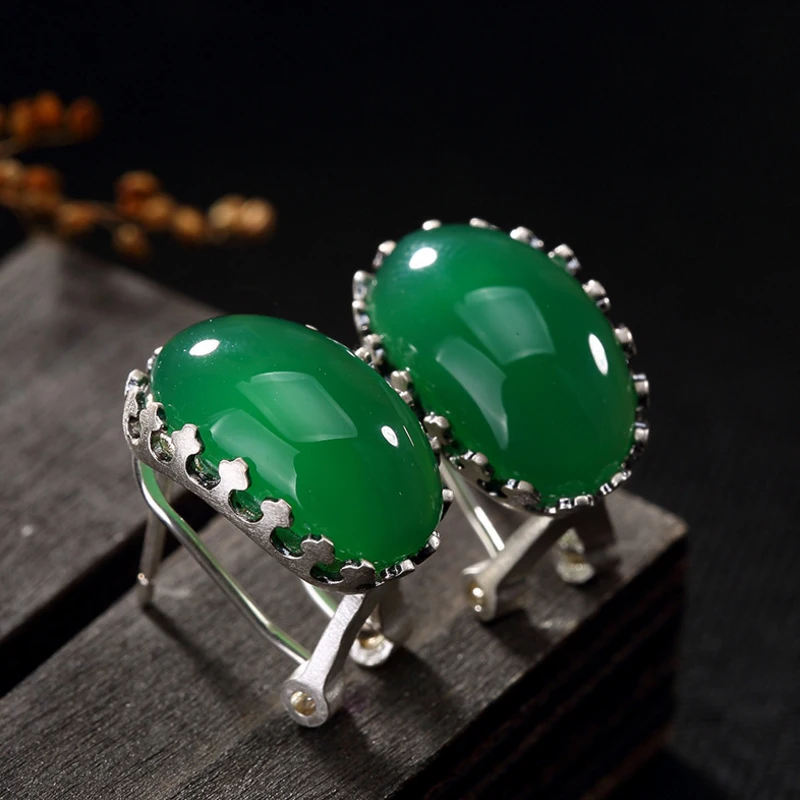 Женские серьги с дизайном Роза из стерлингового серебра 925 пробы красным