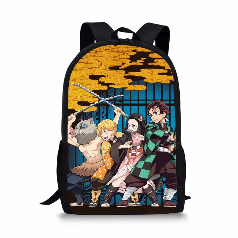 Рюкзак Kimetsu no Yaiba для девочек и мальчиков подростков школьный рюкзак дорожная