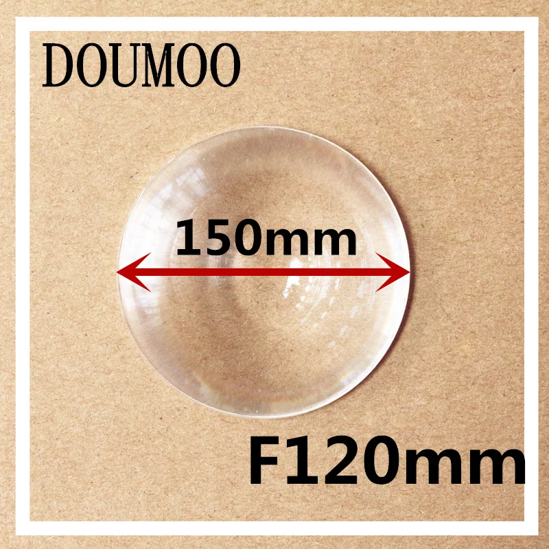 

1pcs / lot Plane magnificat fresnel lens Diameter 150 mm Focal length 120 mm Stage lights lens free shipping Condenser lens