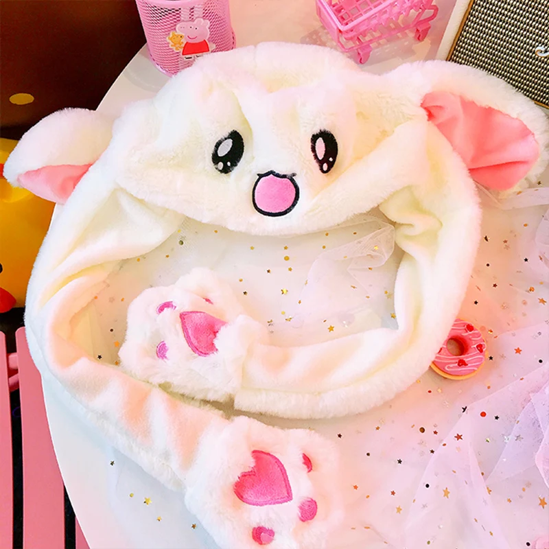 PIKAALAFAN Горячая стильная шапка с заячьими ушками будет перемещать шляпу кролика