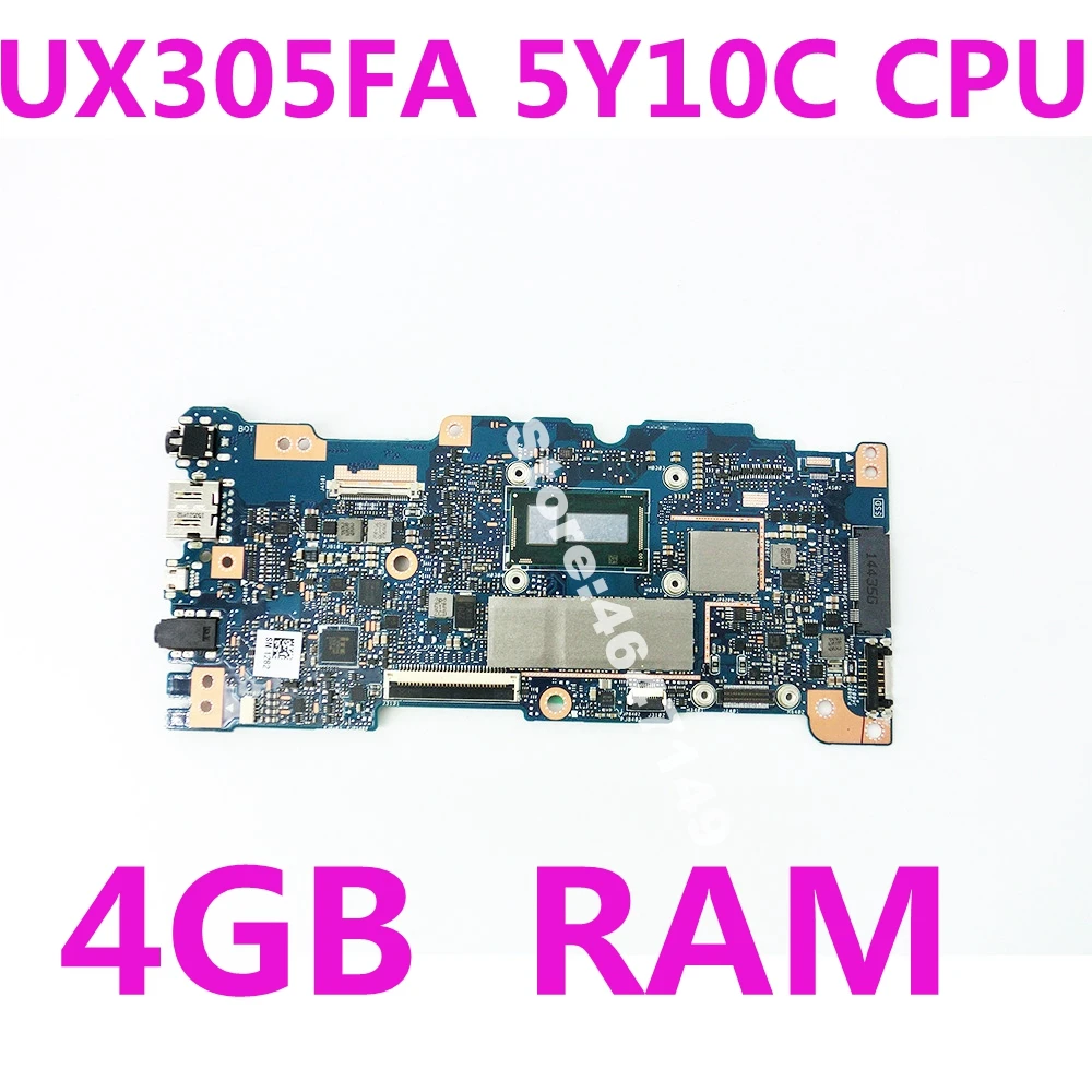 

UX305FA Integrated 5Y10 CPU 4GB RAM Mainboard REV 2.0 For ASUS UX305F UX305 U305F Laptop Motherboard 100% Tested