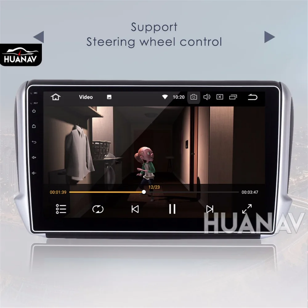 Android 8 0 автомобильный DVD плеер без GPS навигатора для Peugeot 208 2008 2012 2016 мультимедийный