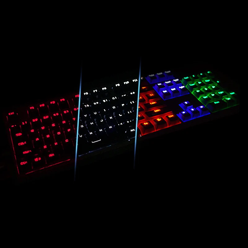 Хеллбой MX600 механическая клавиатура 104key черный красный Cherry MX Настенные