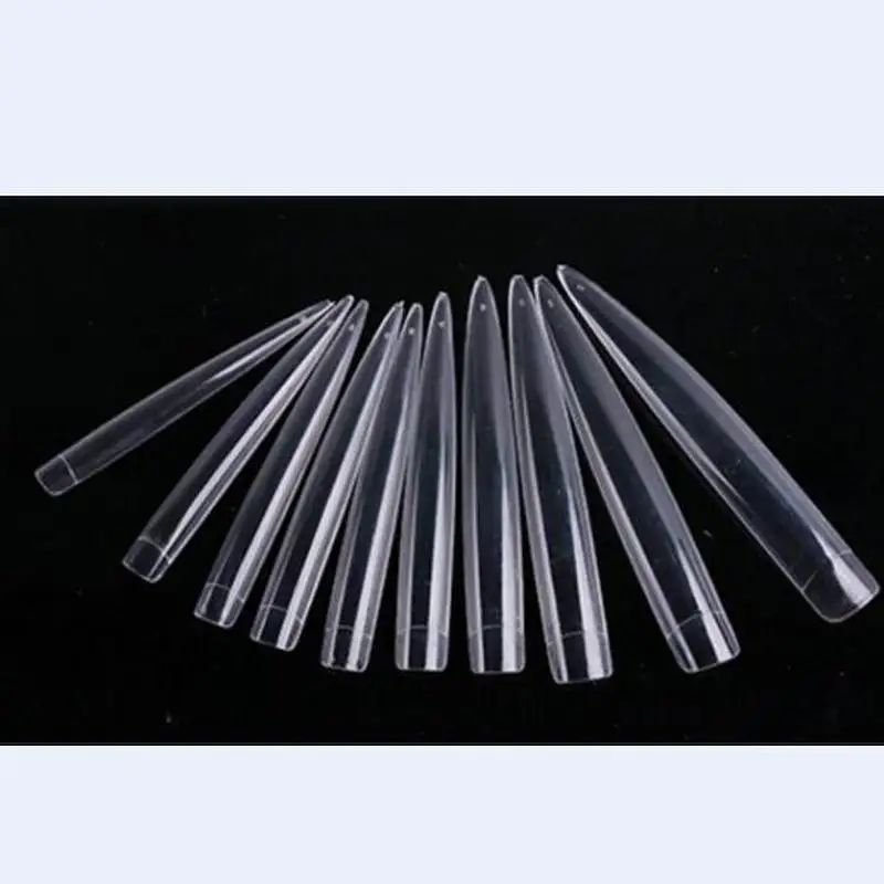 Длинные острые накладные ногти сделай сам искусственные украшение щит как