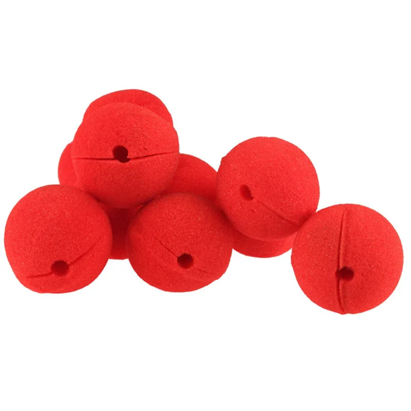 Лучшее 10 шт./партия губка волшебный красный клоунский нос для Хэллоуина