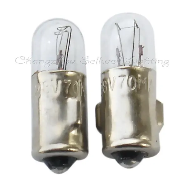 Горячая распродажа! Миниатюрная лампа Ba7s 7x20 28 в 70 мА светильник 107|miniature lamp