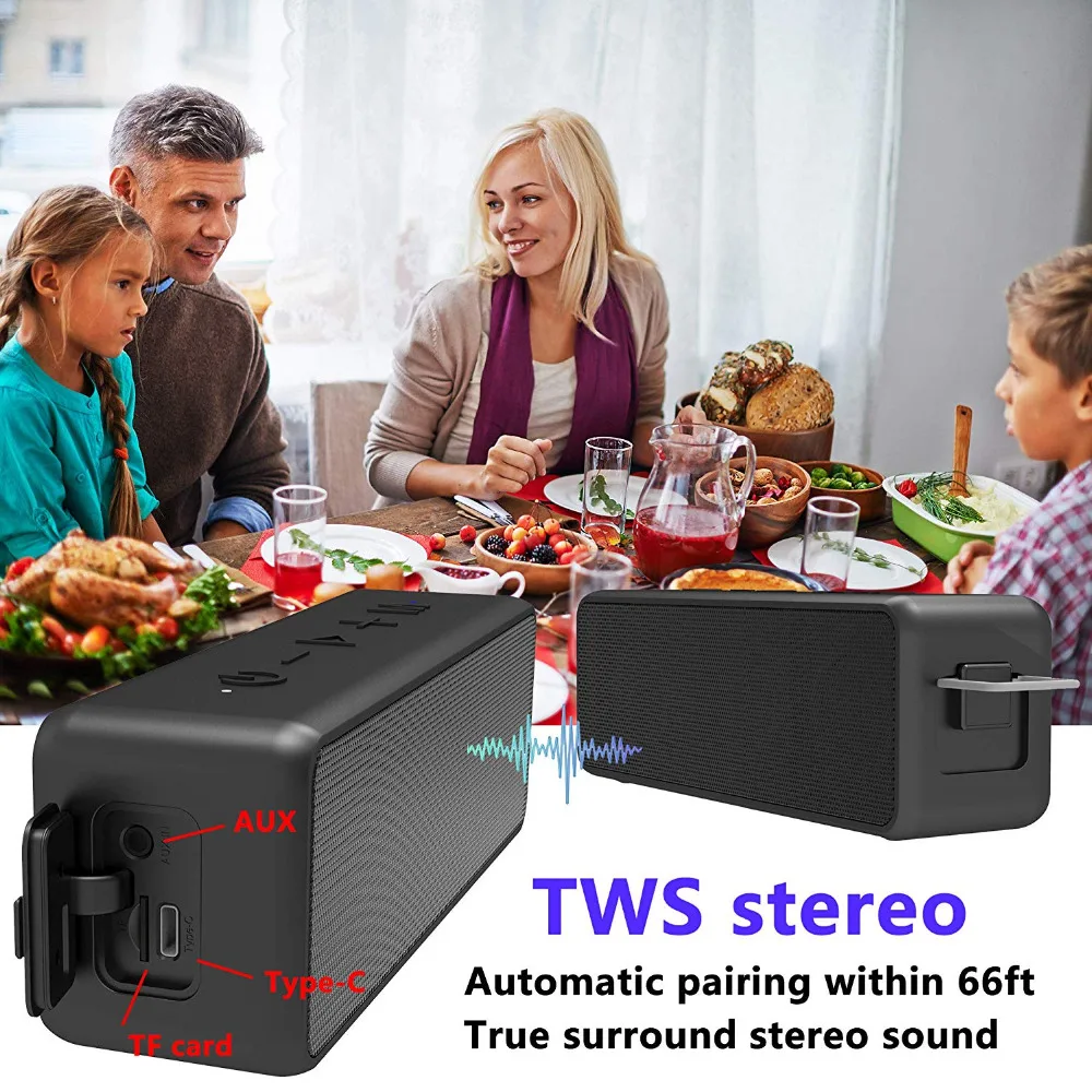 5 0 Bluetooth Speakers 20W портативный беспроводной динамик V5.0 с громким стереозвуком