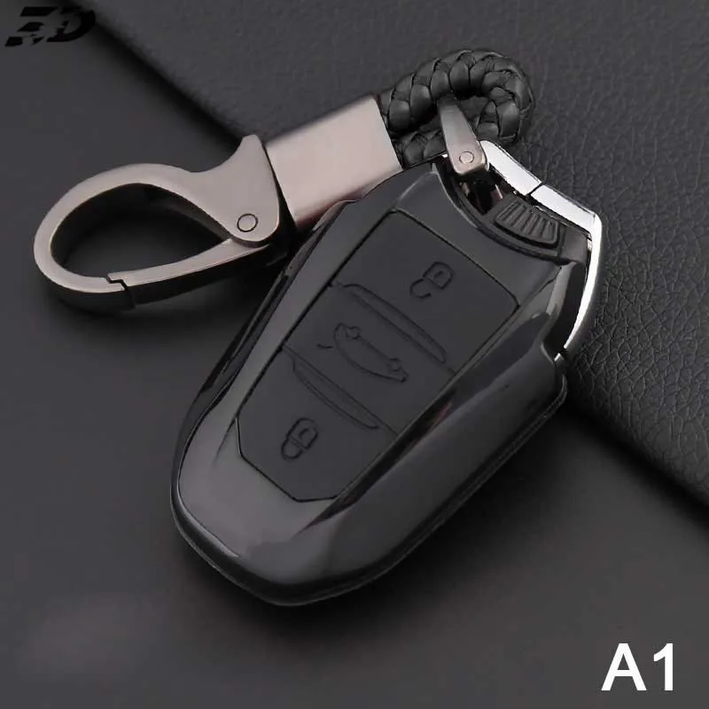 Чехол для автомобильного ключа из углеродного волокна Citroen C4L CACTUS C5 C3 C6 C8 Picasso Xsara