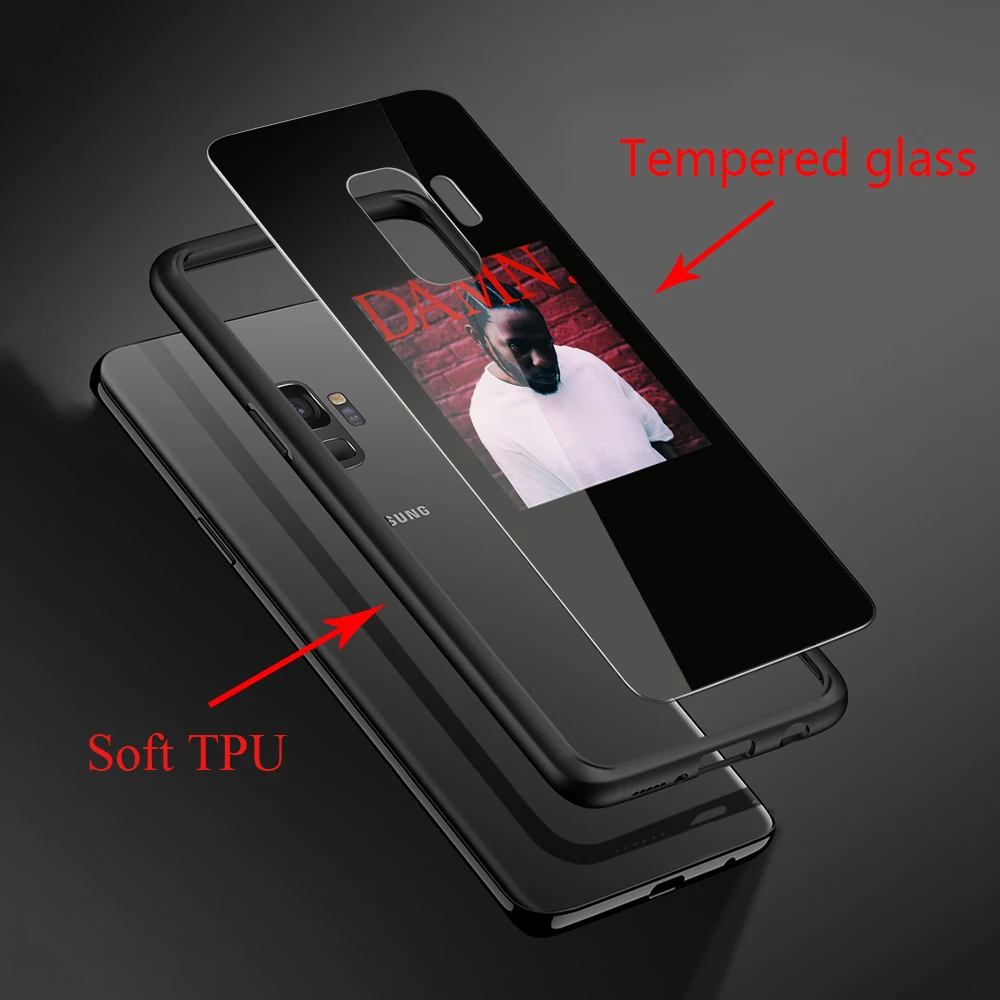 Lavaza реперская Музыка Дизайн Закаленное Стекло мягкий чехол для Samsung Galaxy S8 S9 S10 Plus