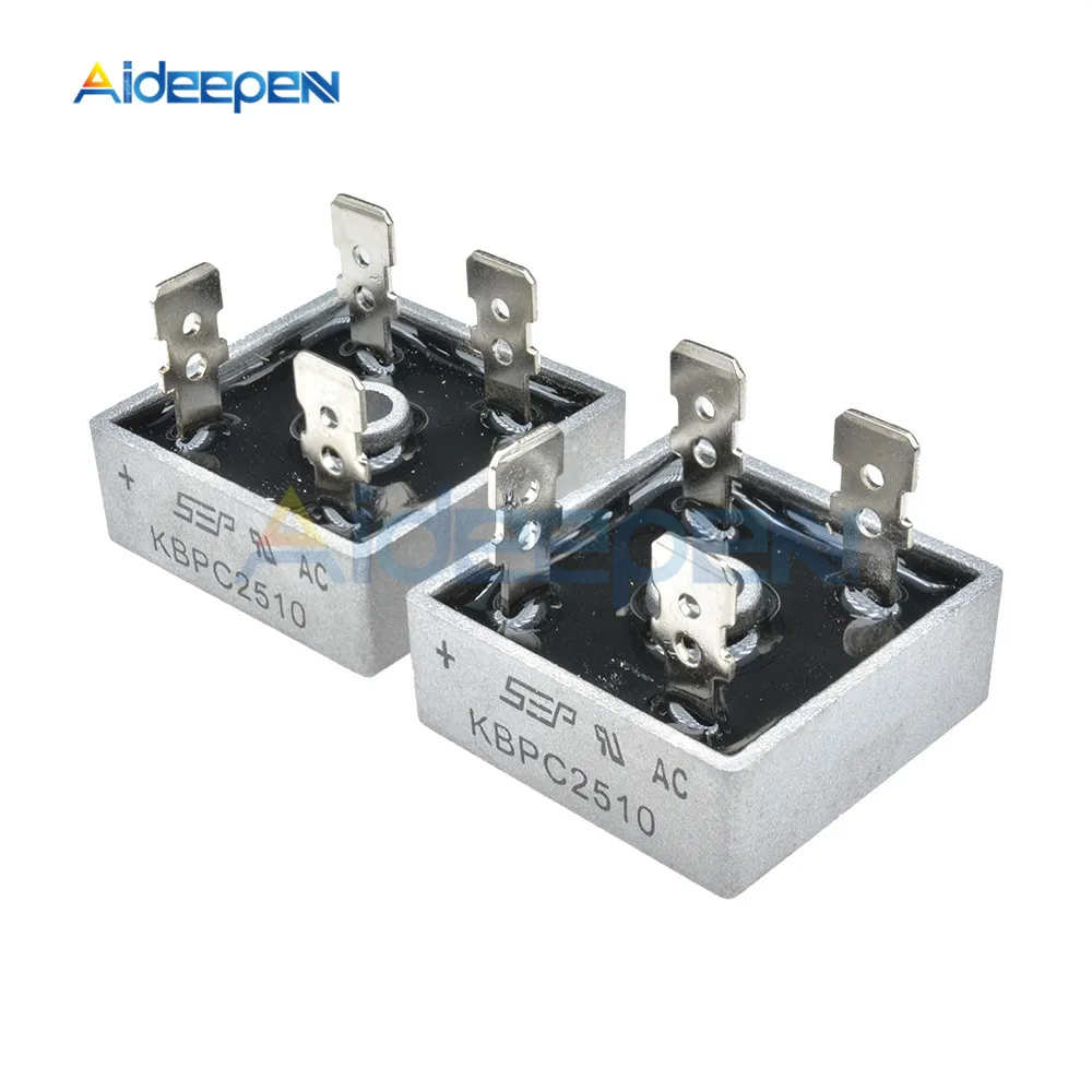 5 шт. 15A 25A 35A 50A 1000 В диодный мост выпрямитель KBPC1510 KBPC2510 KBPC3510 KBPC3510W KBPC5010 GBJ1510 GBJ2510 GBJ3510