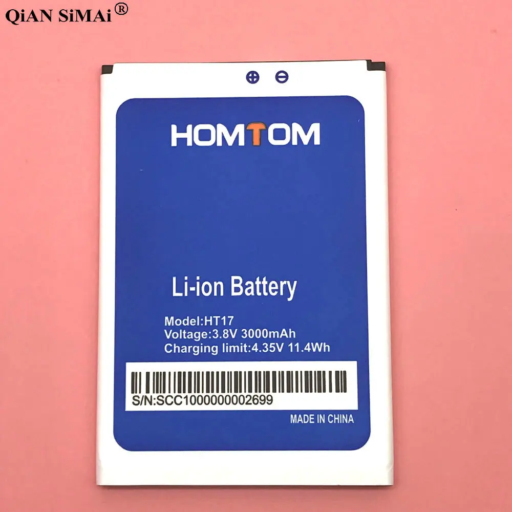 Новинка 2019 аккумулятор для HOMTOM HT17 Pro Bateria 3000 мАч сменные батареи сотового
