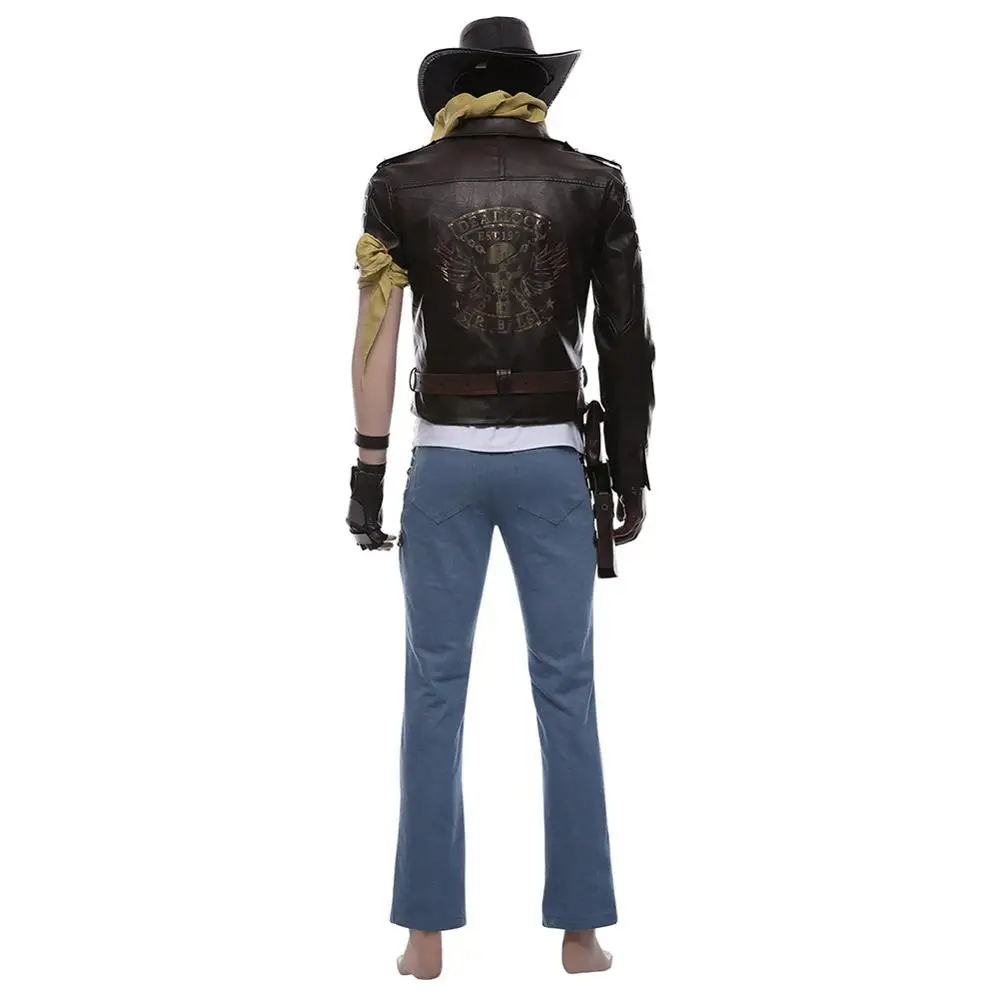 Костюм для косплея OW Jesse Mccree полный костюм взрослых мужчин и женщин карнавальные