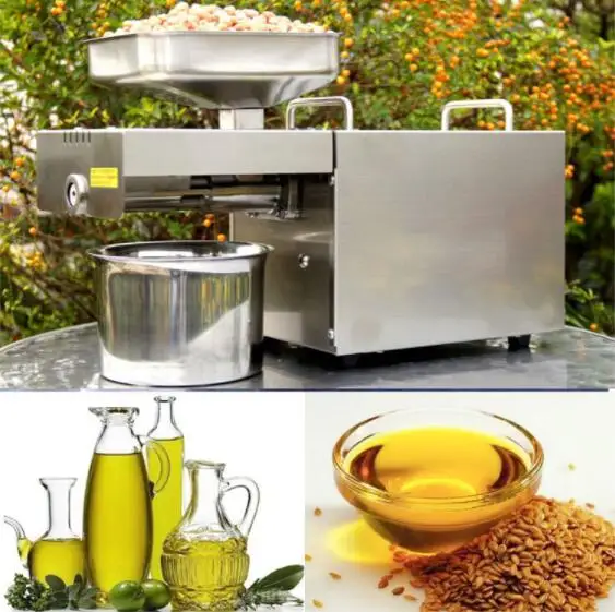 

SALE!!! NEW Automatic Stainless Steel Small Home Oil Press Machine Cold Hot press for peanut,coconut