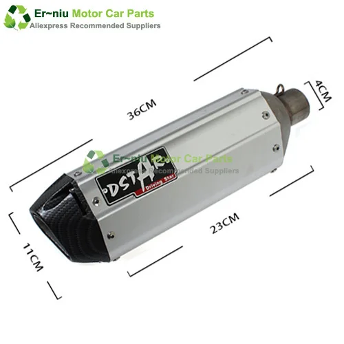 Мотоцикл Скутер выхлопная GY6 125 GY6 150 152QMI 157QMJ глушитель из углеродного волокна и другие Универсальные выхлопные трубы для двигателя 125 150