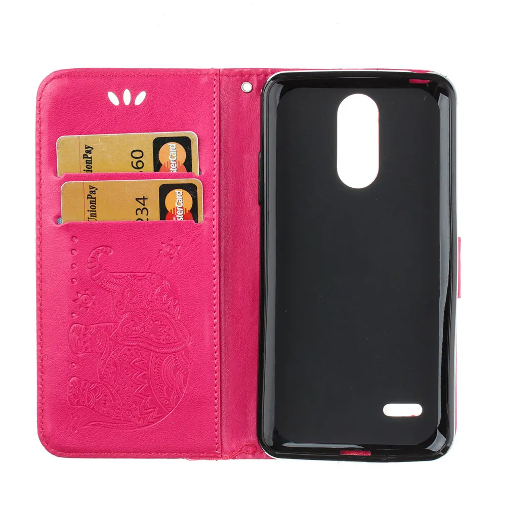 Откидной Чехол для LG K10 2017 M250 M250DS M250Y слон чехол Флип Бумажник кожаный телефона K 10