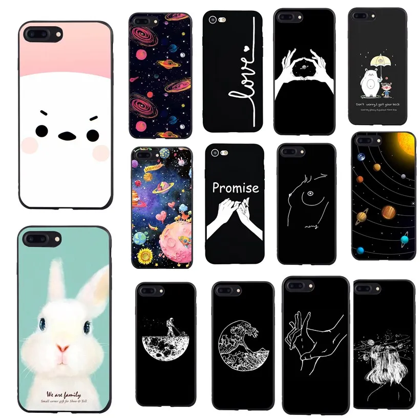 Роскошный чехол для Iphone 6 S 5 задняя крышка из мягкого силикона ТПУ 7 8 Plus 7Plus X XS Max