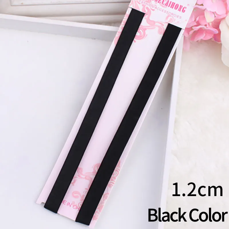 1.2cm Black Color 1,2 см Разноцветные сексуальные ремни для бюстгальтера, сексуальные крючки, нижнее белье, аксессуары, эластичные скользящие плечевые ремни, регулируемые женские 1,5 см - Цвет: 1.2cm Black Color