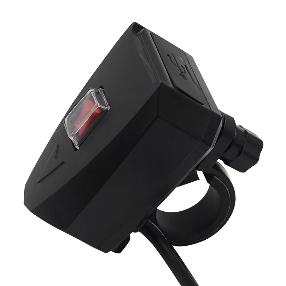 5V водонепроницаемый 2USB мотоцикл сотовый телефон GPS питание розетка зарядное