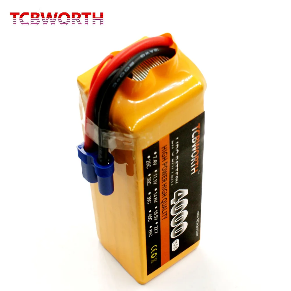 Батареи TCBWORTH 6S 22 2 в 4000 мАч 25C 35C 60C RC LiPo Аккумулятор для радиоуправляемого самолета