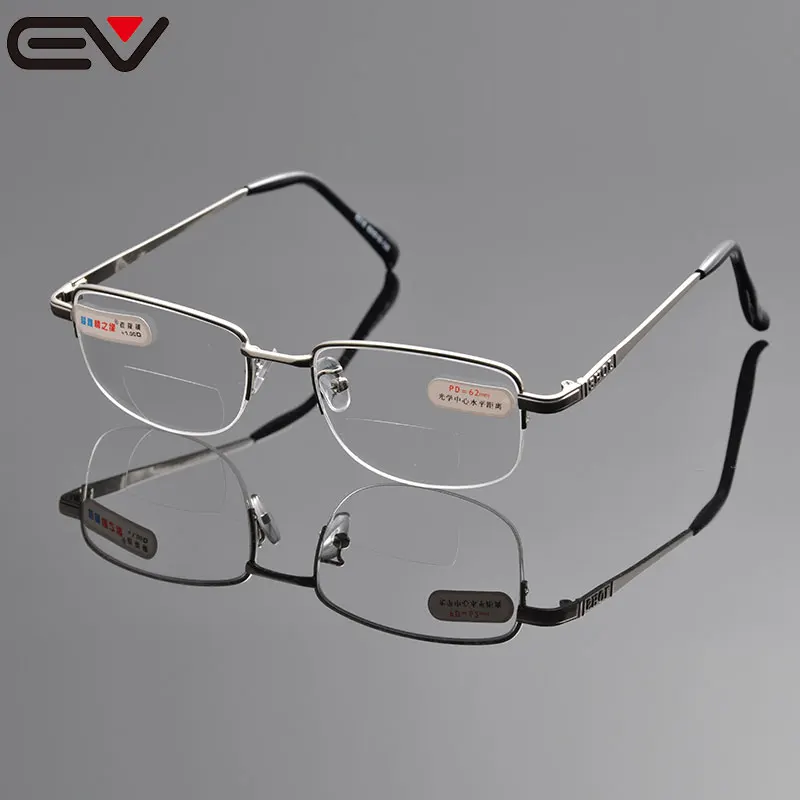 Мужские очки для чтения бифокальные зрения Gafas Lectura без оправы + 1 5 2 3 4 EV1044|mens reading