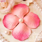 3000 шт. Реалистичный искусственный Шелковая Красная роза Лепестки украшения для Свадебная вечеринка моделирование свадебное платье с цветочным узором и лепестками из 7zSH806