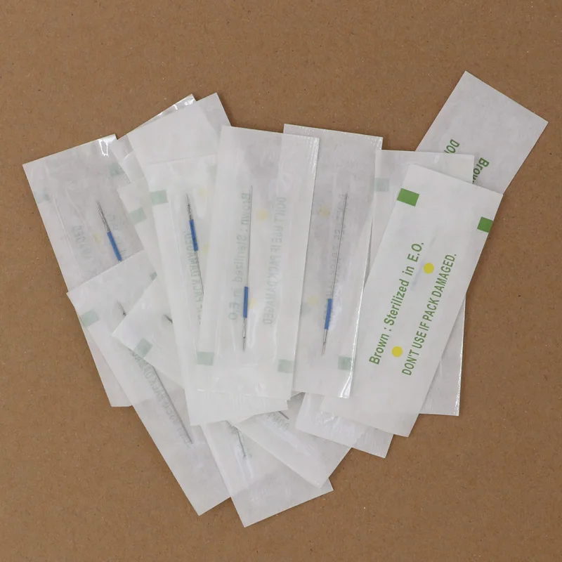 500Pc 0.4x50mm 2R Traditional Tattoo Needle For Taiwan Giant sun G-8650 G-9740 Sunshine Permanent Makeup Machine G8650 eyebrow - купить по