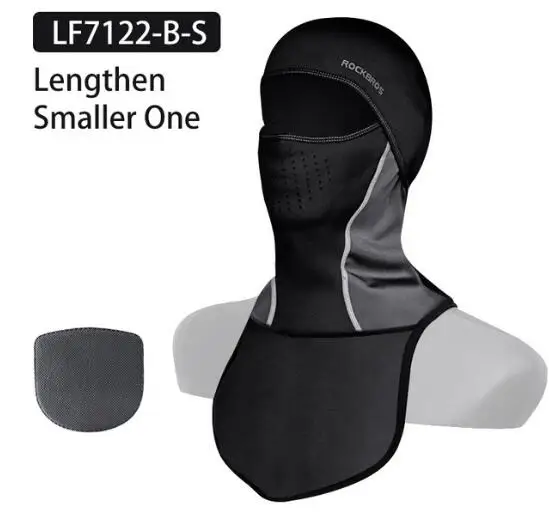 LF7122BS ROCKBROS Зимняя Маска для лица, теплая флисовая Лыжная маска, маска для лица, щит сноуборд, шапка, холодный головной убор, велосипедная маска для лица, Fiter Scraf - Цвет: LF7122BS