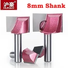 HUHAO 1 шт. 8 мм гравировальное долото с чистящим дном твердосплавная фреза Деревообрабатывающие инструменты ЧПУ фреза Концевая фреза для дерева