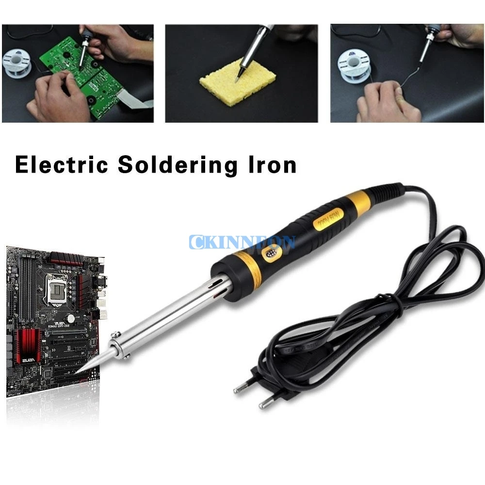 

DHL 100PCS Professional Industry Tool Electric Soldering Iron Lightweight Soldering Tools Hot Iron Welding Heating Tool 220V 60W