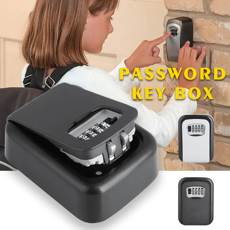 4 Password Key Box Wall Mounted Lock Premium Durable Convenient Office Storage for Security Drop Shipping | Обустройство дома