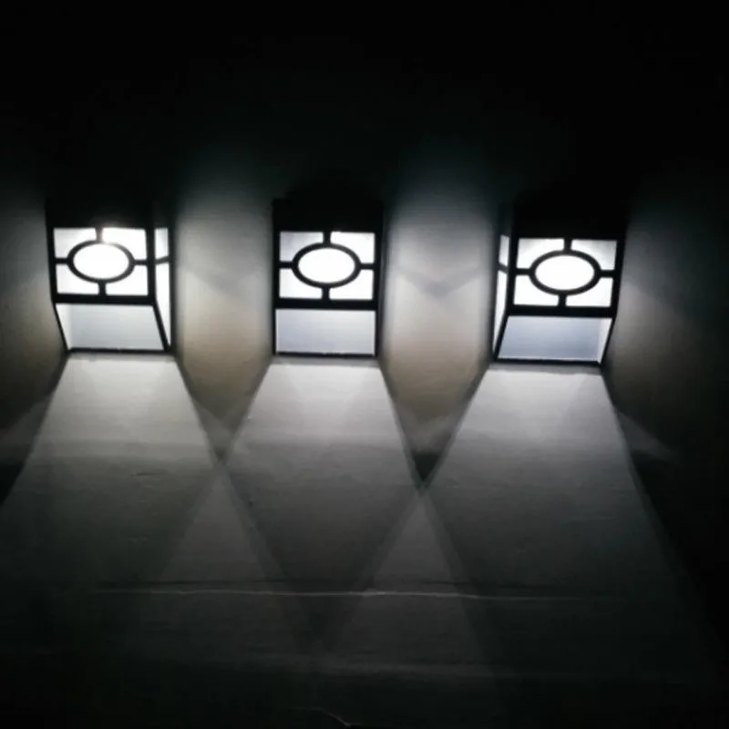 Домашний светодиодный светильник с датчиком движения на солнечной батарее, Уличный настенный светильник для сада