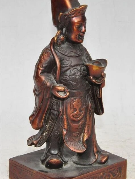 8 &quotкитайские бронзовые богатые yuanbao слиток ruyi Jambhala маммон Бог счастливая