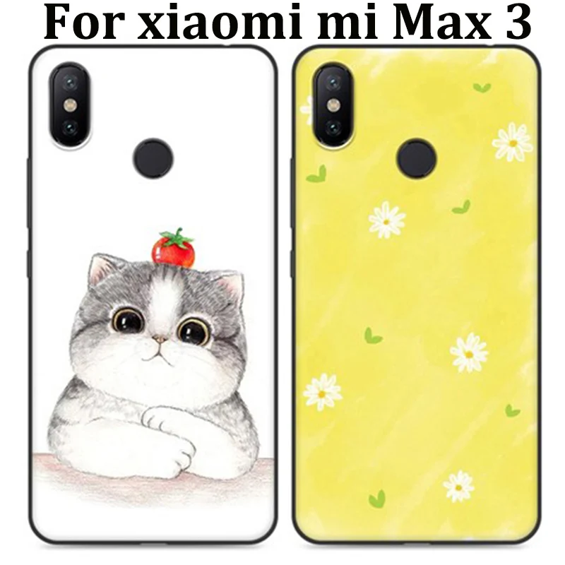 Чехол для xiaomi mi Max 3 милый мультяшный мягкий чехол телефона Max3 miMax miMax3 защитный
